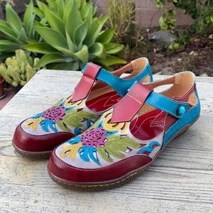 Brand New Exotic synthetic leather casual flats.